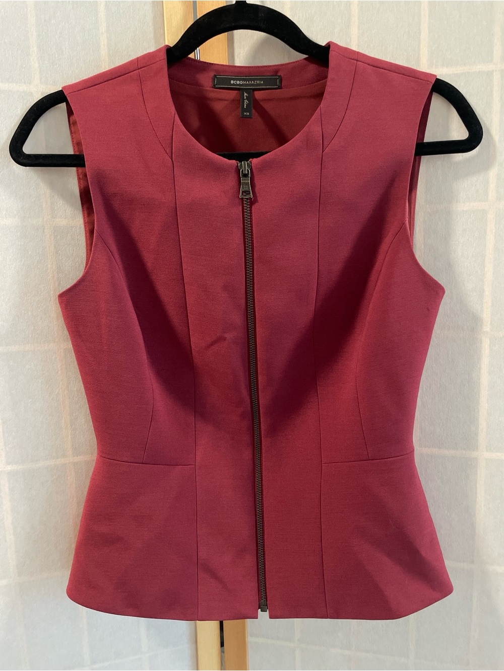 BCBGMaxAzria Rose Pink Zip-Front Jacket